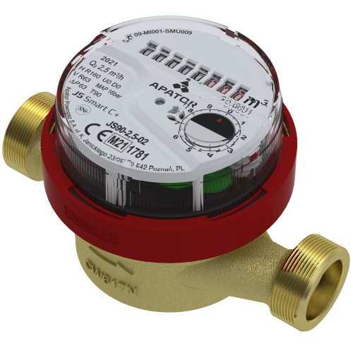 Лічильник одноструйний сухого типу для холодної води Apator Powogaz JS-90-1,6 ГВ SMART C +
