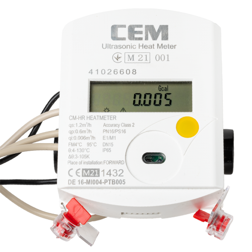 Теплолічильник механічний муфтовий СЕМ CM-HR Ду25, 6,0 м3, MBUS